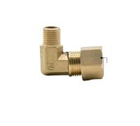 Fit Copper Tube OD 12mm x 1/4" BSPP Male Brass Compression Union Elbow 90 Degree Fitting Connector