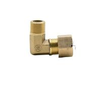 Fit Copper Tube OD 12mm x 3/8" BSPP Male Brass Compression Union Elbow 90 Degree Fitting Connector Water Gas Oil