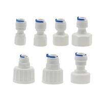 Fit For 1/4 Inch 3/8 Inch OD Tube Push-Fit To BSP Female Thread Pipe Quick Connector Fitting For Aquarium, Reverse Osmosis RO Water Dispenser(PCF 6.35mm-1I4)