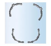 Fit For Flip Drone Anti-collision Propellers Bumper Protection Rings TPU Anti-drop Lightweight Guard Accessories(Grey)