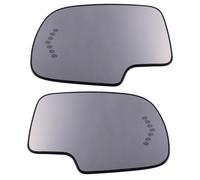 Fit For GMC Chevrolet Cadillac 2x Side Mirror Glass Heated Turn Signal Blinker
