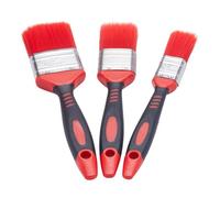 Fit for the Job Set di 3 pennelli con impugnatura morbida senza perdita per una finitura liscia senza perdita di setole - Pennelli da 1, 1,5 e 2 pollici