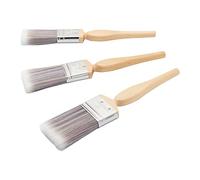 Fit For The Job set di 3 pennelli per pittura fai-da-te Diamond per un risultato uniforme con pittura a emulsione, lucida e satinata su pareti, soffitti, mobili, legno e metallo