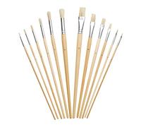 Fit For The Job Set di pennelli per artisti da 12 pezzi, set artistico di dimensioni miste, ottimo con acquerello, olio, acrilico per bambini e adulti