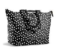 Fit & Fresh All The Things Weekender Bag da donna, grande borsa tote da donna, borsa da viaggio per donne, borsa da notte, borsa da spiaggia, borsa tote extra large con scomparti, pois neri e bianchi