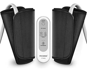 FIT KING Massaggiatore per Braccia e Polpacci Pressoterapia Linfodrenaggio Massaggiatori per Gambe per Circolazione Pressoterapia per Casa per RLS Gambe Stanche e Migliora il Rilassamento Muscolare
