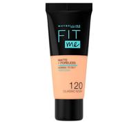 Maybelline Fit Me! Matte + Poreless fondotinta pelle perfetta con effetto matt 30 ml Tonalità 120 classic ivory