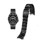 Fit per la fascia di acciaio inossidabile solido Seiko n. 5 20 mm 22mm Sports cinghia da uomo Skx007 Skx009 SRPD63K1 SKX175 Braccialetto curvo giubileo