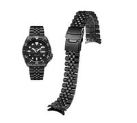 Fit per la fascia di acciaio inossidabile solido Seiko n. 5 20 mm 22mm Sports cinghia da uomo Skx007 Skx009 SRPD63K1 SKX175 Braccialetto curvo giubileo