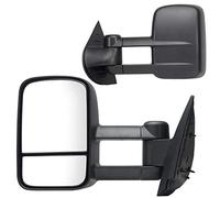 Fit System 62077-78G Chevrolet/GMC/Cadillac Driver/Passenger Side Replacement Manual Towing Mirror Set with Dual Glass