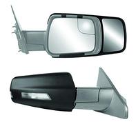 Fit System - 80730 Snap & Zap - Coppia di specchi da rimorchio personalizzati per Ram 1500 Pick-up, colore: Nero