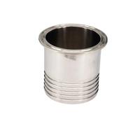 Fit Tube I/D 8mm Barbed 1.5" Tri Clamp 304 Stainless Steel Adapter Tube Fitting