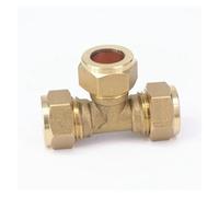 Fit Tube O/D 15mm Tee 3 Ways Brass Ferrule Fitting For Boat Marine