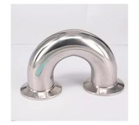 Fit Tube O.D 32mm Tri Clamp 1.5" 304 Stainless Steel 180 Degree Elbow Pipe Fitting
