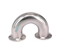 Fit Tube O.D 32mm Tri Clamp 1.5" 304 Stainless Steel 180 Degree Elbow Pipe Fitting ZGPOSQKZSC