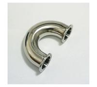 Fit Tube O.D 38mm ghiera OD 50,5 mm 304 in acciaio inox ghiera 180 gradi gomito raccordo per tubo a tre morsetti