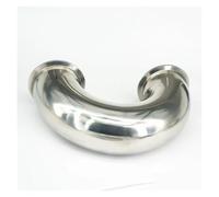 Fit Tube O.D 76mm Tri Clamp 3" 304 Stainless Steel 180 Degree Elbow Pipe Fitting