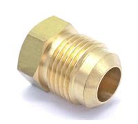 Fit Tube OD 1/2" SAE Thread 3/4"-16 UNF End Brass SAE 45 Degree Pipe Fitting Adapter