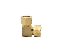 Fit Tube OD 8 mm-54 mm Brass Compression Fitting Union Elbow Connector Water Gas Fuel Pipe Fitting(54 mm)