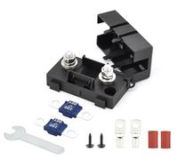 Fit4Less Midi ANS-H Bolt Down Fuse Hoder con 2 fusibili di ricambio da 100 A, terminali, tubi termoretraibili, viti e chiave di fissaggio, tutto in un unico pacchetto, ideale per auto, furgoni, camper