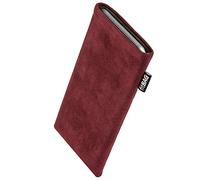 fitBAG Classic Burgundy per Samsung Galaxy Z TriFold Alcantara Custodia per cellulare con imbottitura in microfibra | Accessorio con funzione di pulizia | Made in Germany
