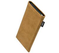 fitBAG Classic Sand per Samsung Galaxy Z TriFold Alcantara Custodia per cellulare con imbottitura in microfibra | Accessorio con funzione di pulizia | Made in Germany