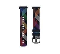 Fitbit Charge 5,Woven Band,Prism Pride,Small, Activity Tracker Accessory Unisex-Adult