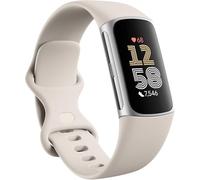 Fitbit Charge 6 AMOLED Braccialetto per rilevamento di attivit? Argento (Fitbit Charge 6 OLED Wristband Activity Tracker porcelain/aluminium silver)