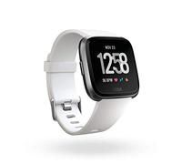 Fitbit Smartwatch per Benessere e Forma Fisica Versa, Rilevazione del Battito Cardiaco, Oltre 4 Giorni di Autonomia della Batteria, Resistente all'Acqua, Unisex Adulto, Nero/Bianco, Taglia Unica
