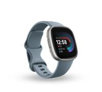 Fitbit Versa 4 (Waterfall Blue / Platinum Aluminum)