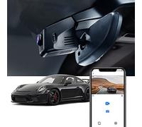 FITCAMX Dash Cam Compatibile con Porsche 718 Boxster Cayman 911, 911 Turbo (Modello C), 4K Discreet Car Recorder WiFi, Modalità parcheggio video UHD, Visione notturna, Scheda da 64 GB
