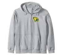 Fitchburg State University Falcon Head Logo Felpa con Cappuccio