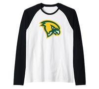Fitchburg State University Falcon Head Logo Maglia con Maniche Raglan