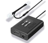 FitDVR Adattatore di alimentazione Dashcam (10-Pin) per Dodge, Jeep, Ram, Chrysler, Display a LED Alimentazione USB, collegare allo specchietto retrovisore, uscita 5V 12V, D3-012