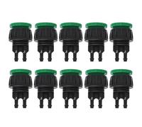 FITEGBAPY 10 - Pack Garden Hose Quick Connector | G1 / 2 G3 / 4 to 4/7 Hose Adapter | Water - Saving ABS Irrigation Fittings for Farming/Lawn/Garden | Easy Install, No Tools Needed