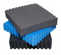 Fitem Tappeto Puzzle EVA Incastro 63cm Blu 12 Pezzi 4,7m²