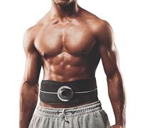 FitEngine Cintura addominale flessibile EMS, unisex, 4 elettrodi conduttivi per stimolare la muscolatura addominale, 6 diverse modalità e 9 livelli di intensità