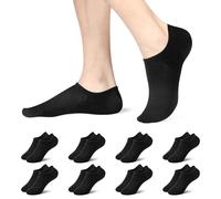 fitfets Calzini Sportive Fantasmini Donna e Uomo 8 Paia - Calzini Invisibili (di Barca), Corti, Leggeri e Sottili, Antiscivolo in Silicone, con Taglio Basso