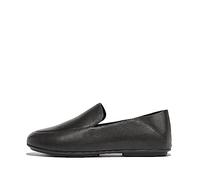 Fitflop Allegro Crush-Back Leather Loafers, Mocassino Basso Donna, Tutto Nero, 38 EU