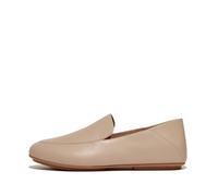 Fitflop Allegro Crush-Back Leather Loafers, Mocassino Basso Donna, Beige Latte, 56 EU