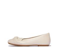 Fitflop Delicato Soft-Twist Leather Ballet Flats, Ballerine Donna, Beige, 36 EU