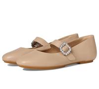 Fitflop Delicato Crystal-Buckle Leather Mary Janes, Scarpa Jane Donna, Beige Classico, 39 EU Stretta