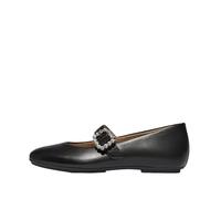Fitflop Delicato Crystal-Buckle Leather Mary Janes, Scarpa Jane Donna, Nero, 38 EU Stretta
