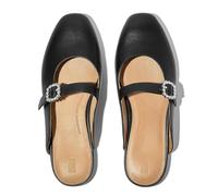 Fitflop Delicato Crystal-Buckle Mary-Jane Mules, Scarpa Donna, Nero, 39 EU Stretta