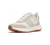 FitFlop Donna Sneakers F-Mode Flow Sneaker-Misto pelle e camoscio HX7 EUR 38 Bianco