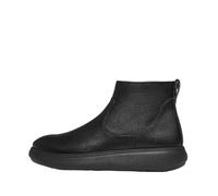 Fitflop IQ-comff Leather Zip Ankle Boots, Stivaletto Donna, Tutto Nero, 39 EU