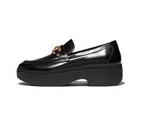 Fitflop F-luma Chunky-Snaffle Box-Leather Demi-Wedge Loafers MocassinoDonna