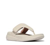 Fitflop F-Mode Go Adjustable Flatform Toe-Post Sandals, Sandali Donna, Beige, 41 EU