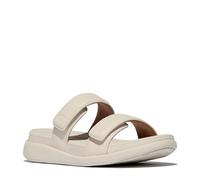 Fitflop F-Mode Go Adjustable Flatform Two-Bar Slides, Sandali a Ciabatta Donna, Beige, 39 EU