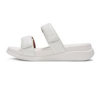 Fitflop F-Mode Go Adjustable Flatform Two-Bar Slides, Sandali a Ciabatta Donna, Bianco Urbano, 38 EU Stretta